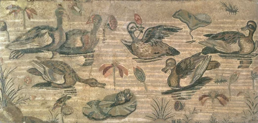 Scene of Waterfowl on the Nile from the House of the Faun, Pompeii, 2nd Century BC